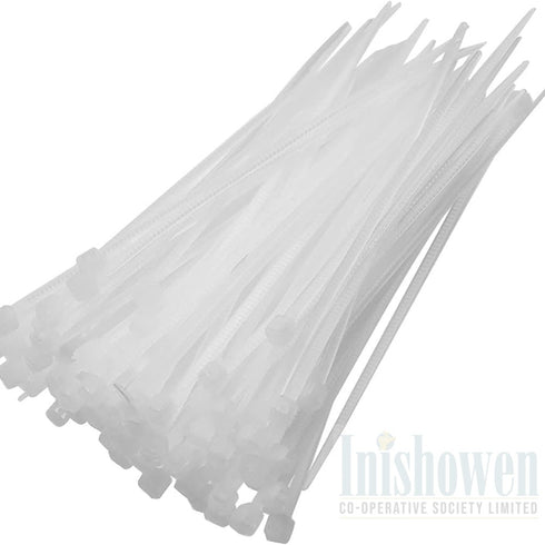 NATURAL CABLE TIES 300 X 7.2 PK 100  ~